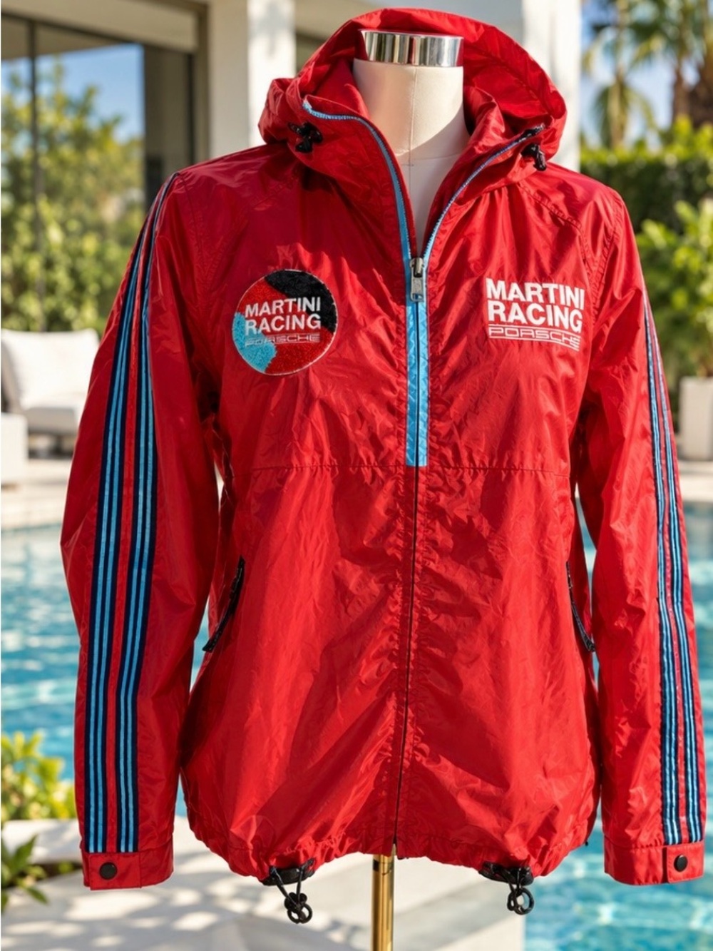 Porsche Design Red Martini Racing Woman Hooded Windbreaker